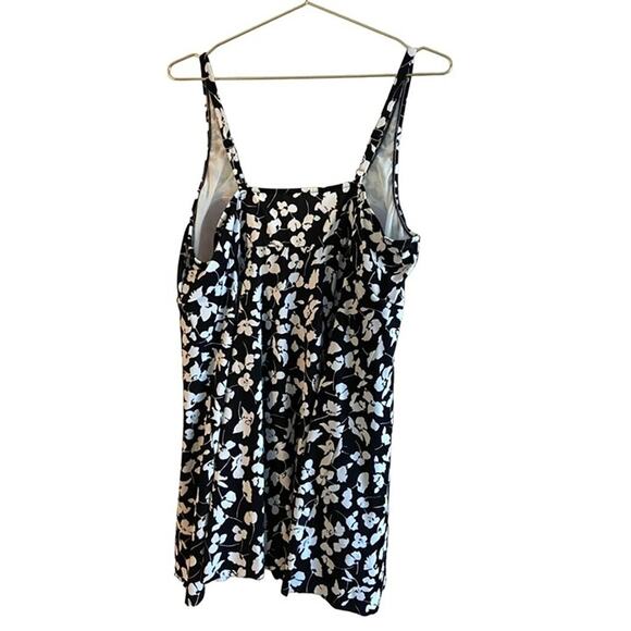 1pc Swimsuit Shape Solver Black/White Womens Plus 24W* - Picture 2 of 12